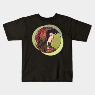 Alphonse Mucha Art Nouveau ver.2 Kids T-Shirt